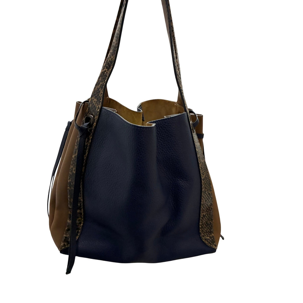 Restored Harmony Hobo
In Colorblock With Snakeskin Detail