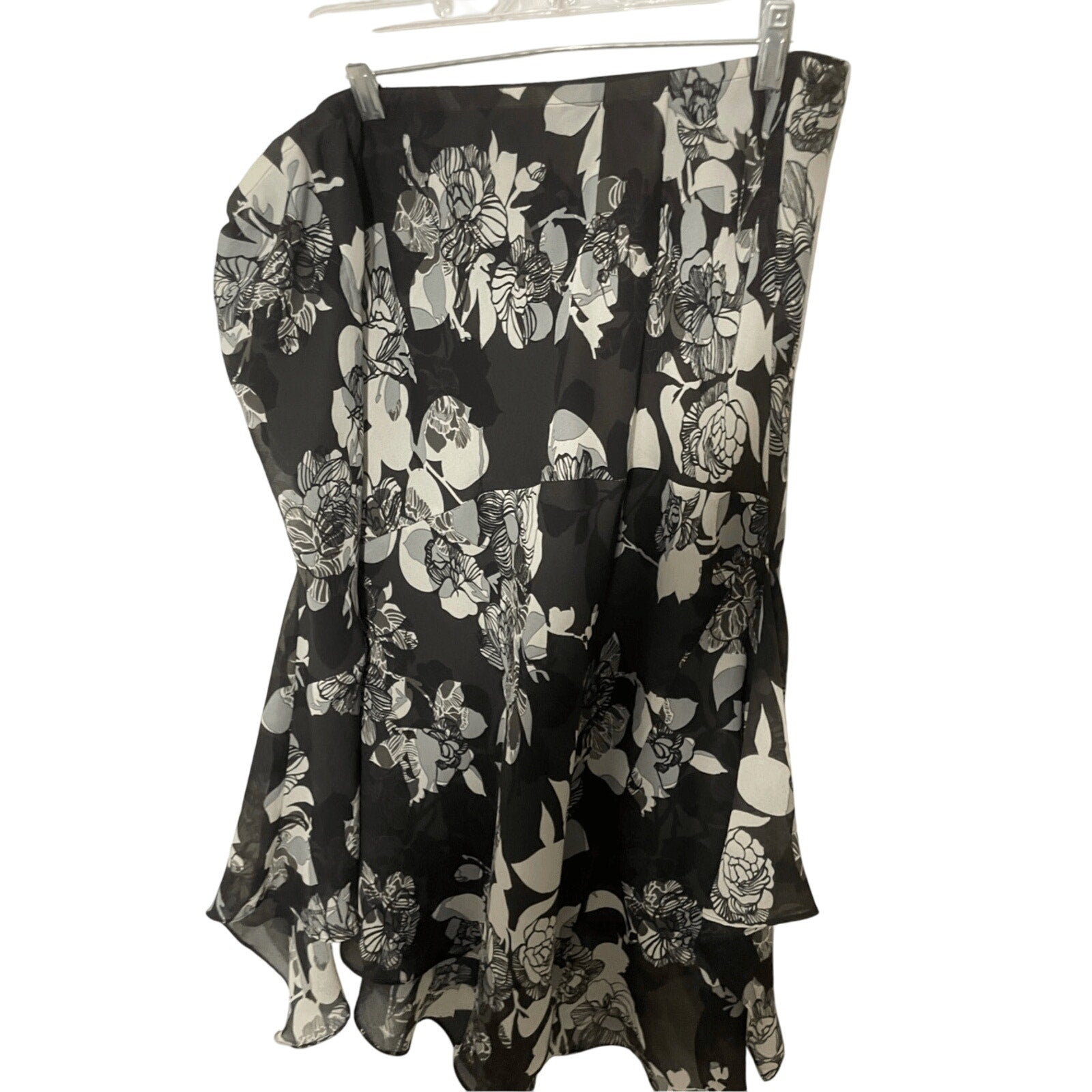 Lane Bryant 18/20 Floral Minimalist Midi Fairy Ruffle Western Bohemian Skirt