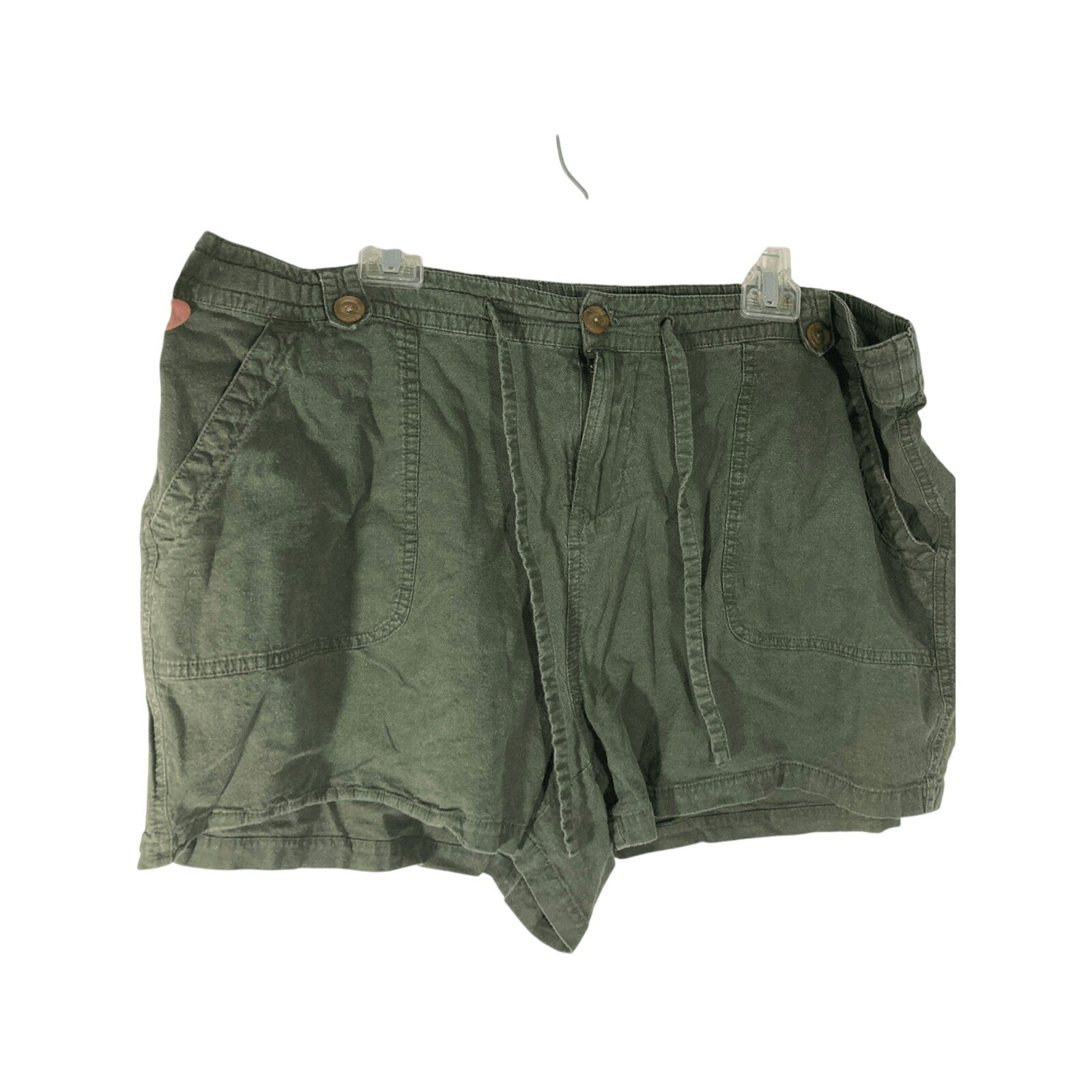 Torrid SZ 22 Women's Front Tie Green Cargo Gorp Core Utility Hiking Camp Shorts