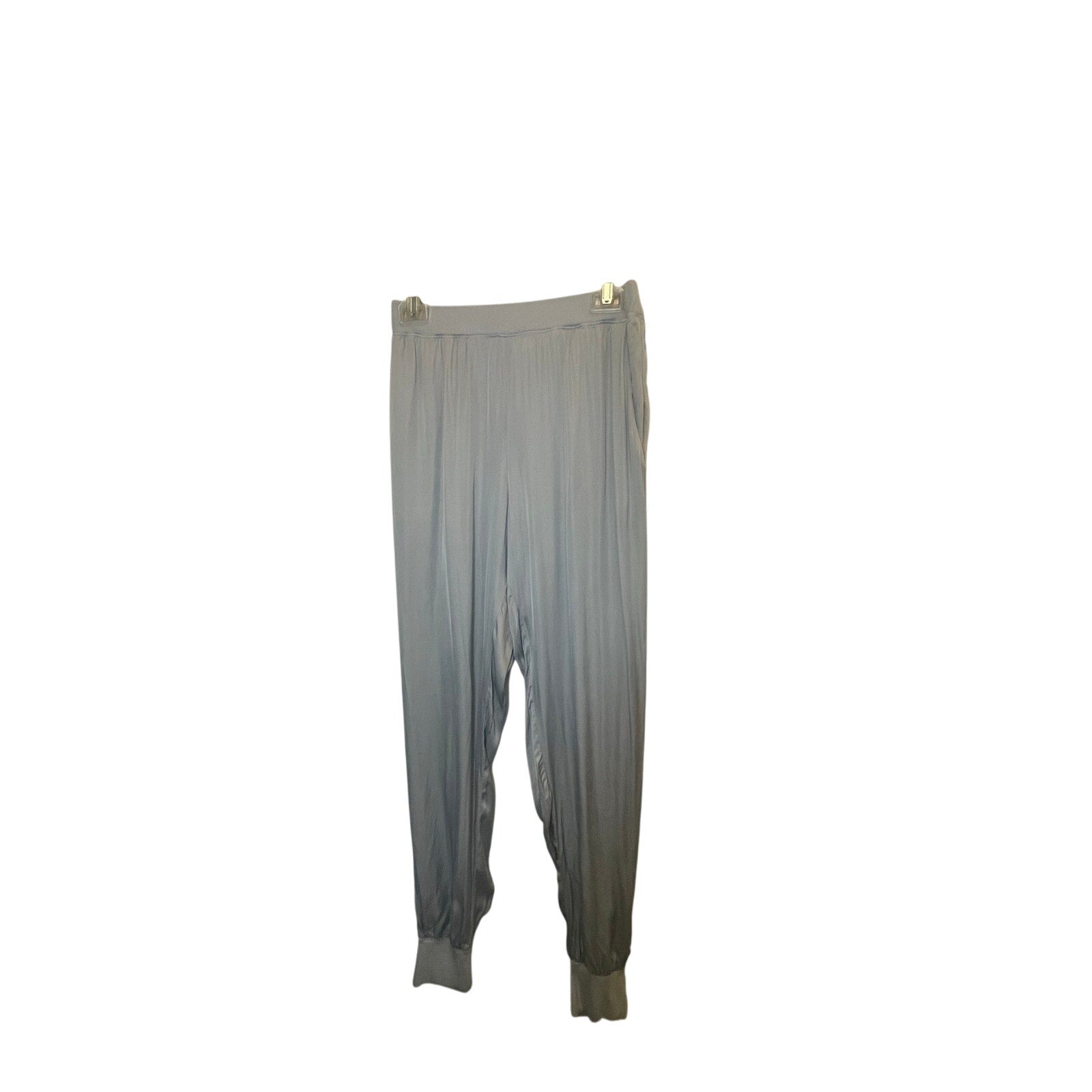 NWT Michael Stars S LIDIA RELAXED JOGGER SATIN KNIT MIX Gray Loungewear Romantic