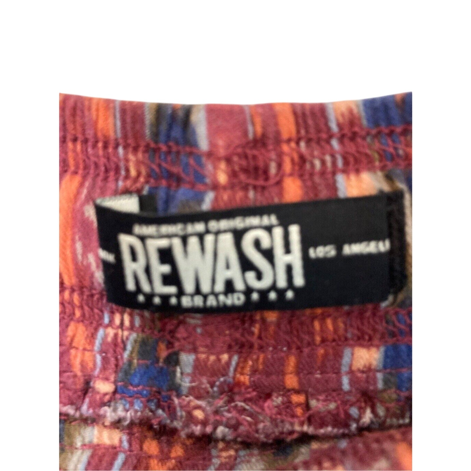 Rewash LA Boho Tribal Print Jogger Pants Womens S Red Festival Hippie Woodstock