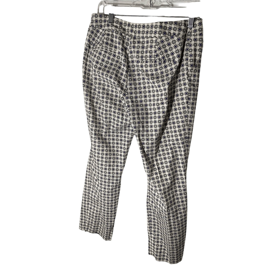 Dana Buchman Women's Retro White Novelty Print Cotton Pixie Dress Slacks