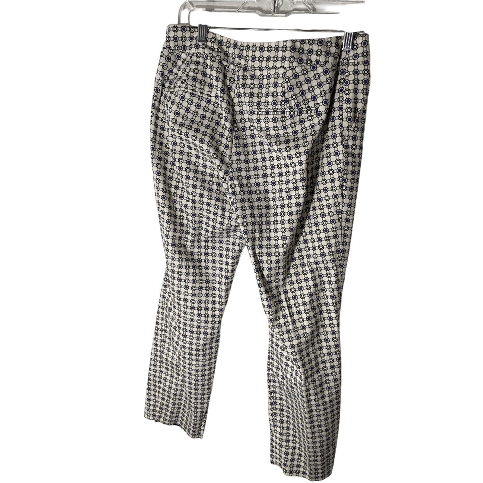 Dana Buchman Women's Retro White Novelty Print Cotton Pixie Dress Slacks