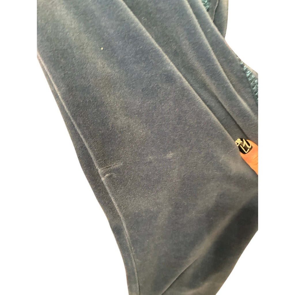Twisted Heart Y2K Velour Drawstring Sweat Pants Blue Womens Size M Lounge