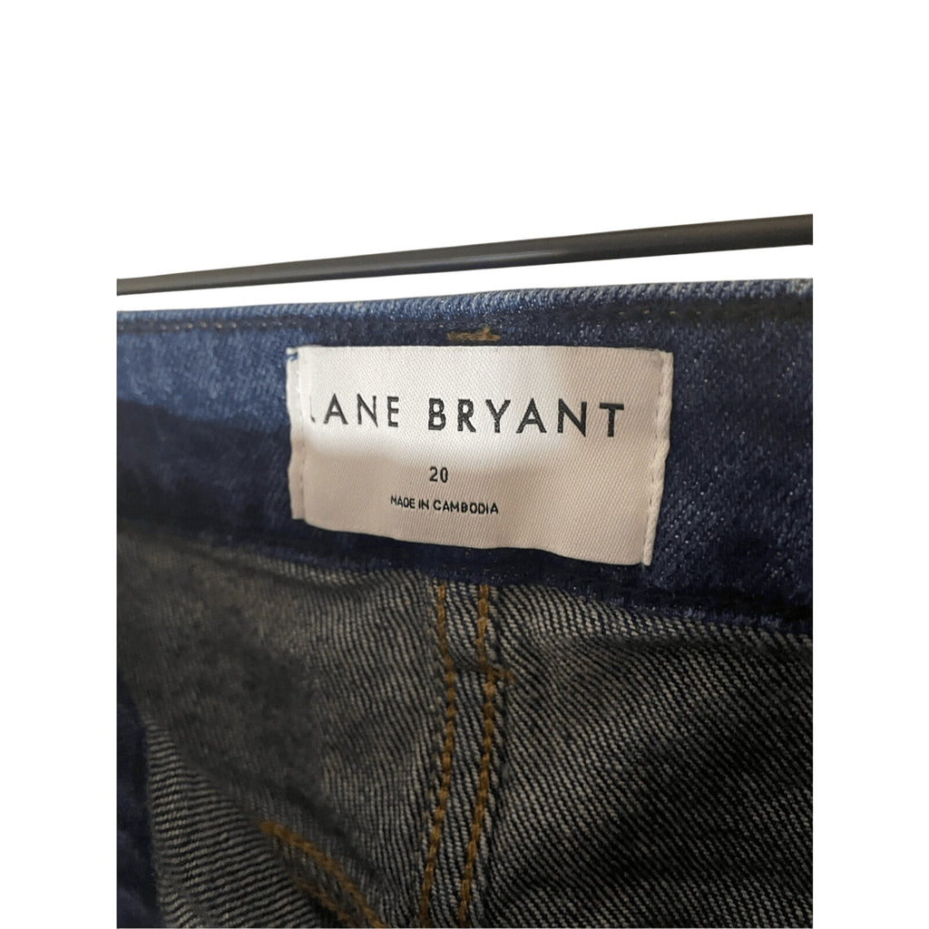Lane Bryant Midrise Signature Fit Dark Wash Jeans Sz 20 Denim Plus Size Comfy