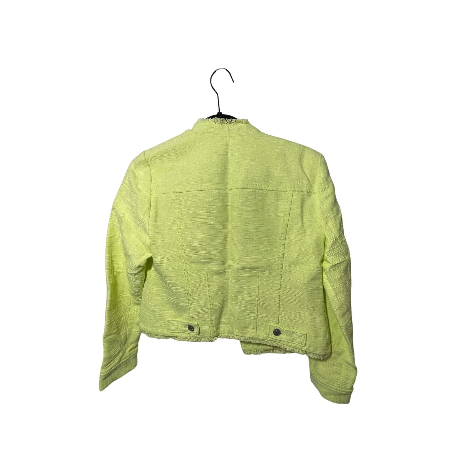 NWT Banana Republic Citron Lime Green Twee Preppy Academia Femme Jacket SZ 2