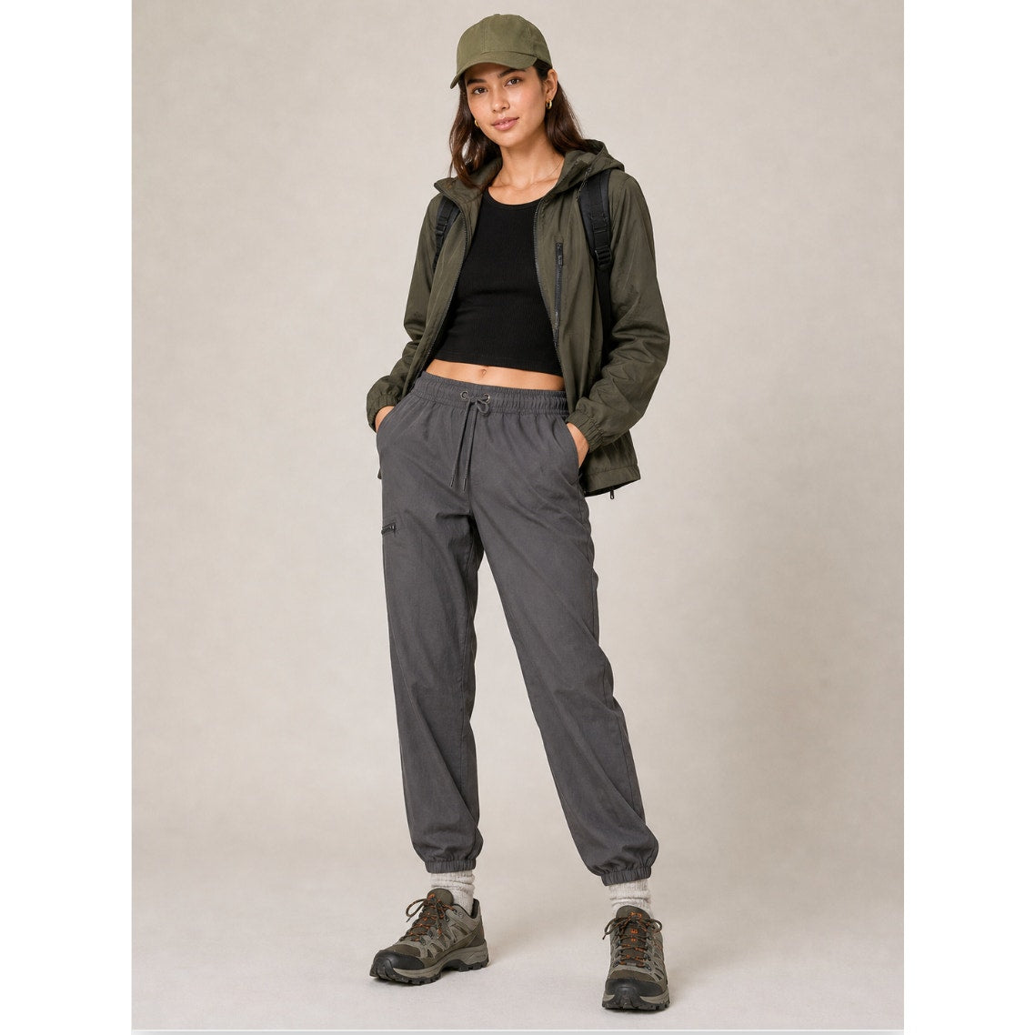 Weatherproof Vintage Women’s Medium Gray Hiking Pants Utility Gorpcore Outdoor