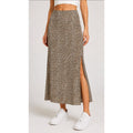 American Eagle Leopard Print Maxi Skirt Side Slit Neutral Animal Print Boho L
