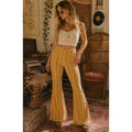 Free People Striped Fall Cotton Scarecrow Women's XS Flare Pants
