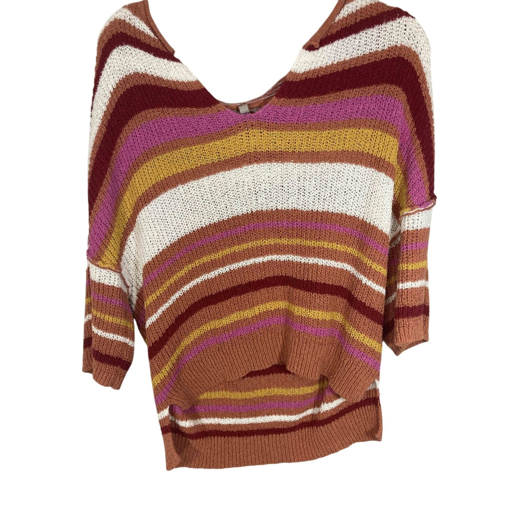 NWT Wonderly Aragon Boho Western Colorblock Sweater Medium Cozy Knit Pullover