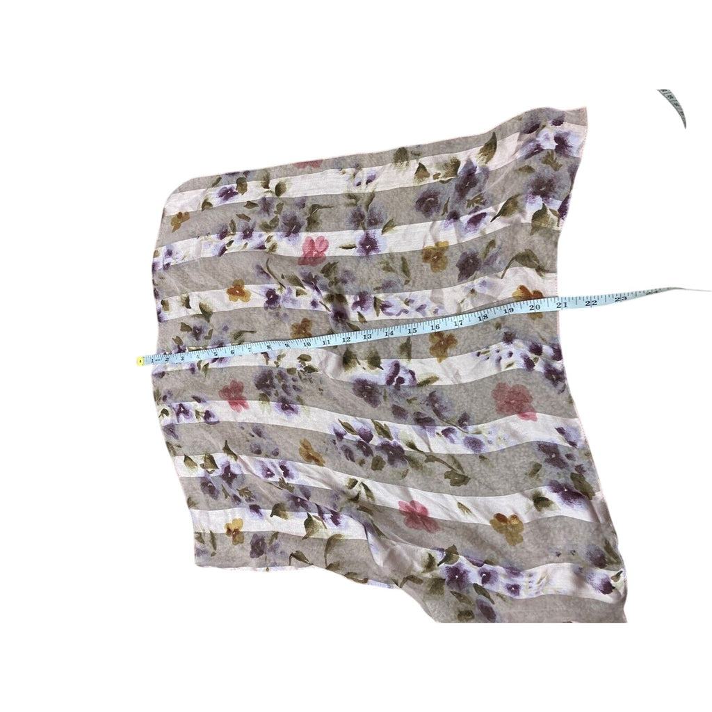 Baby Doll Floral Bloomcore Dainty Striped Women's Hair Piece Scarf
