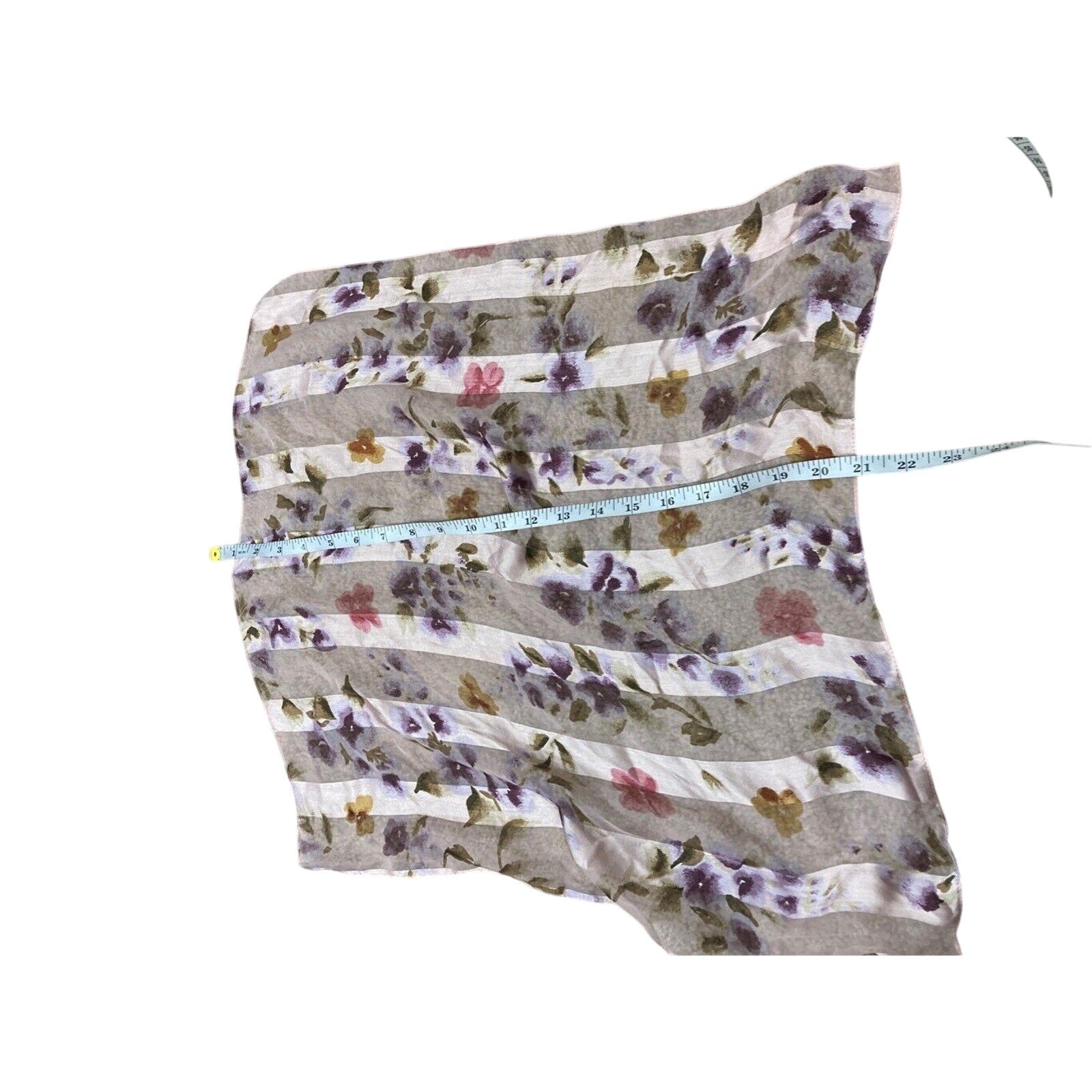 Baby Doll Floral Bloomcore Dainty Striped Women's Hair Piece Scarf