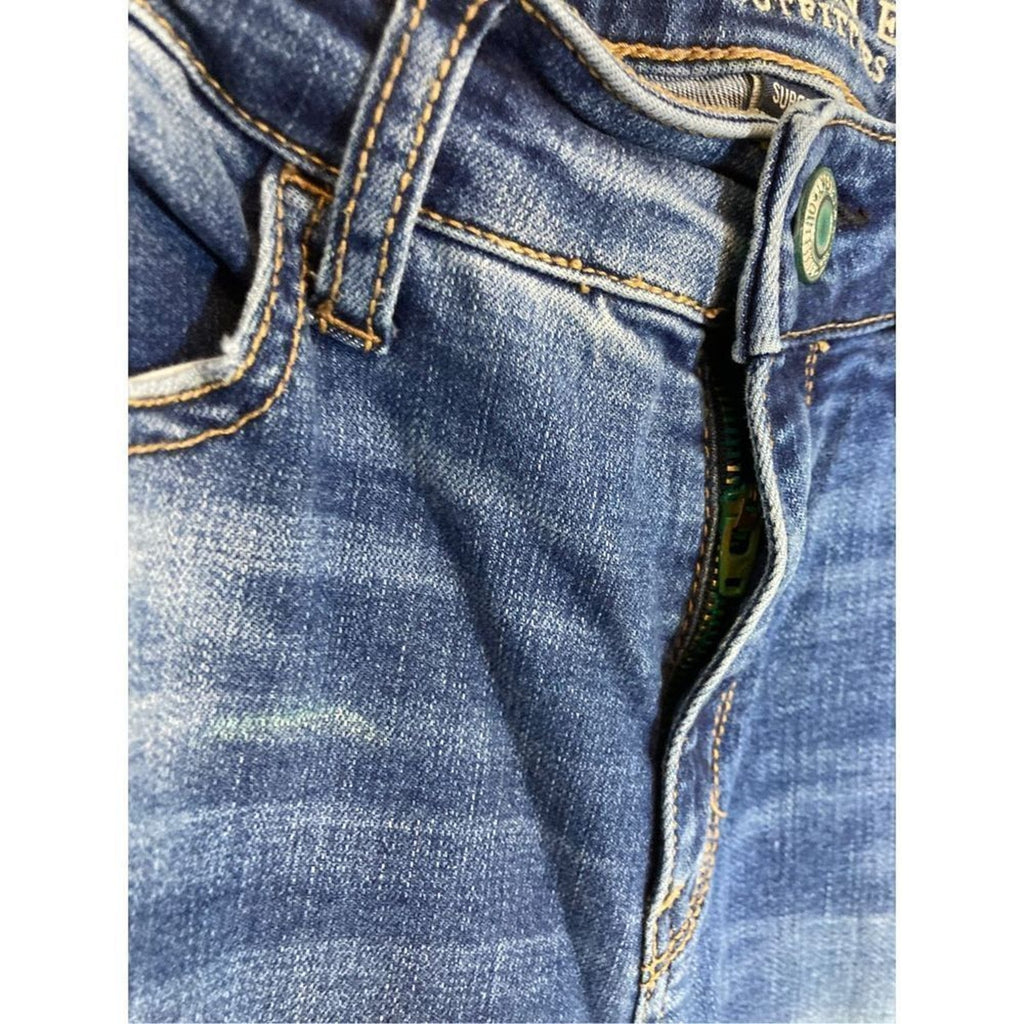 American Eagle Stretchy Curvy High Rise Jegging Dark Wash Denim SZ 4 Jeans