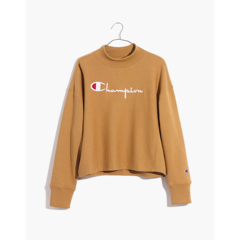 Champion High-Neck Sweatshirt Madewell Brown Sportswear Loungewear Cozycore M