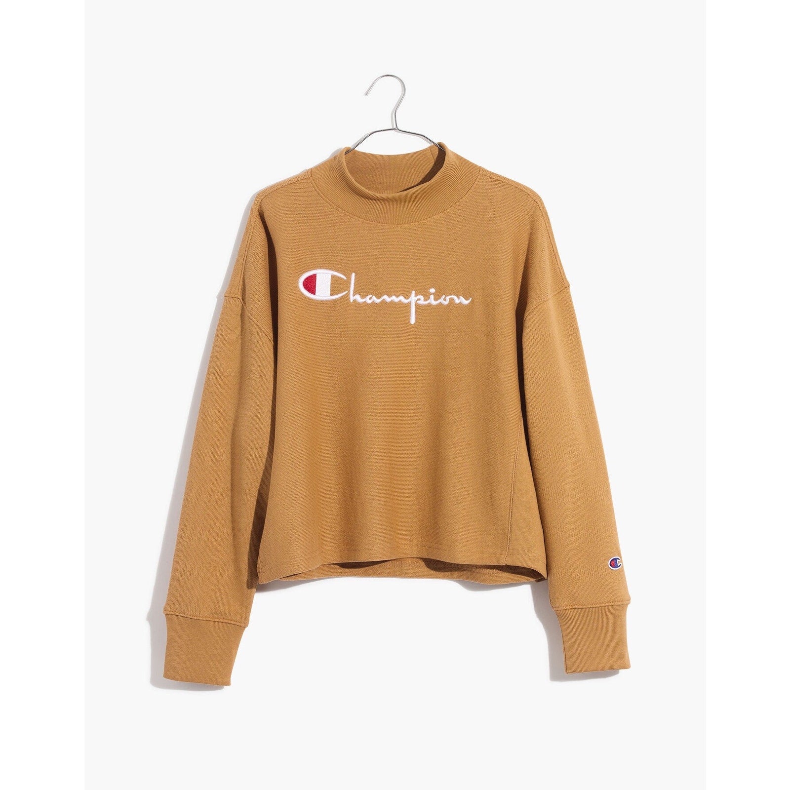 Champion High-Neck Sweatshirt Madewell Brown Sportswear Loungewear Cozycore M