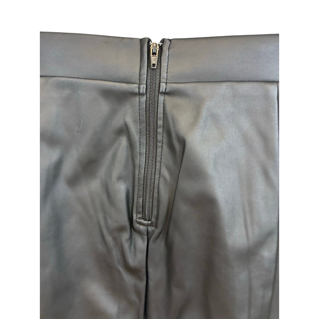 Privy Faux Leather Skirt Women’s Black Vegan Leather Mini Y2K Going Out Small