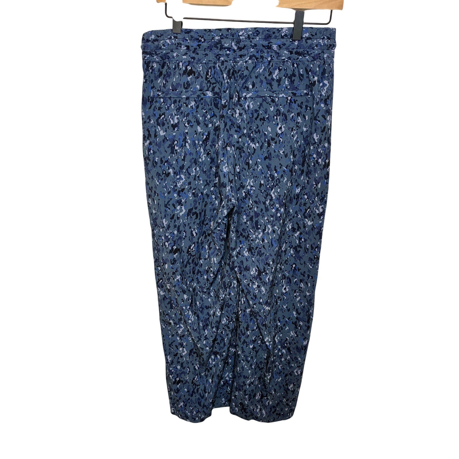 NWT Athleta Avenue Wide Leg Crop Pant Granite Blue Normcore Casual Relaxed