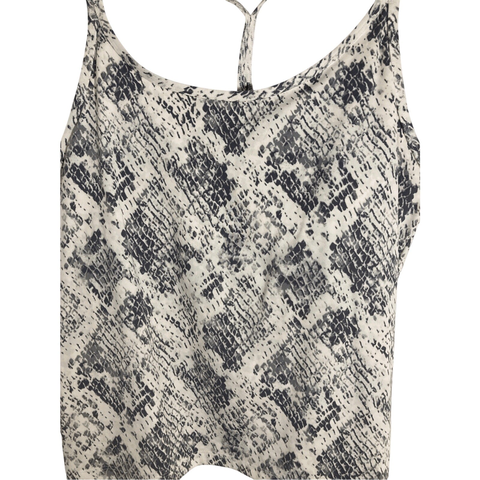 NWOT VS Pink Marble Snake Print Athleisure Workout Racerback Tank Top XL