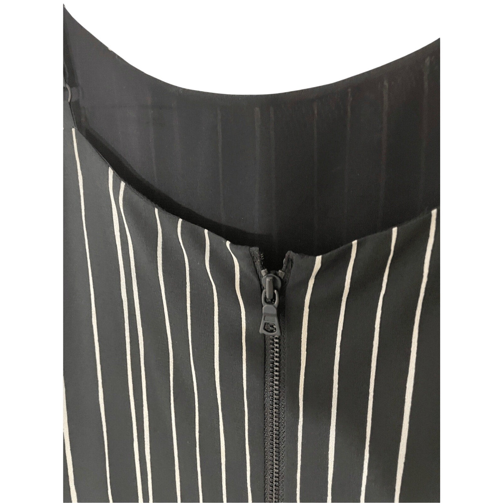 Alice + Olivia Spaghetti Strap Stripe Maxi Slit Dress Minimal Lagenlook