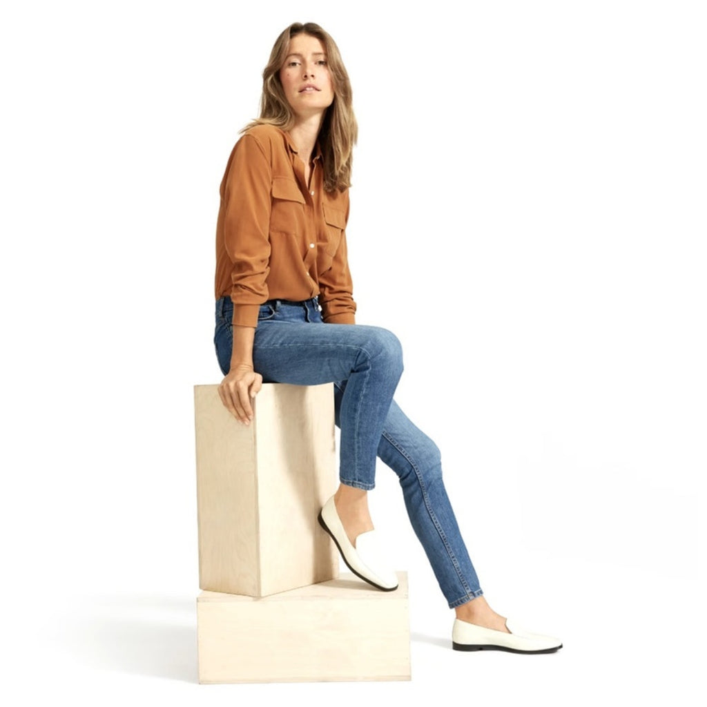 Everlane Medium Wash Skinny Jeans 25 Streetwear Minimalist Relaxed Comfy Casual