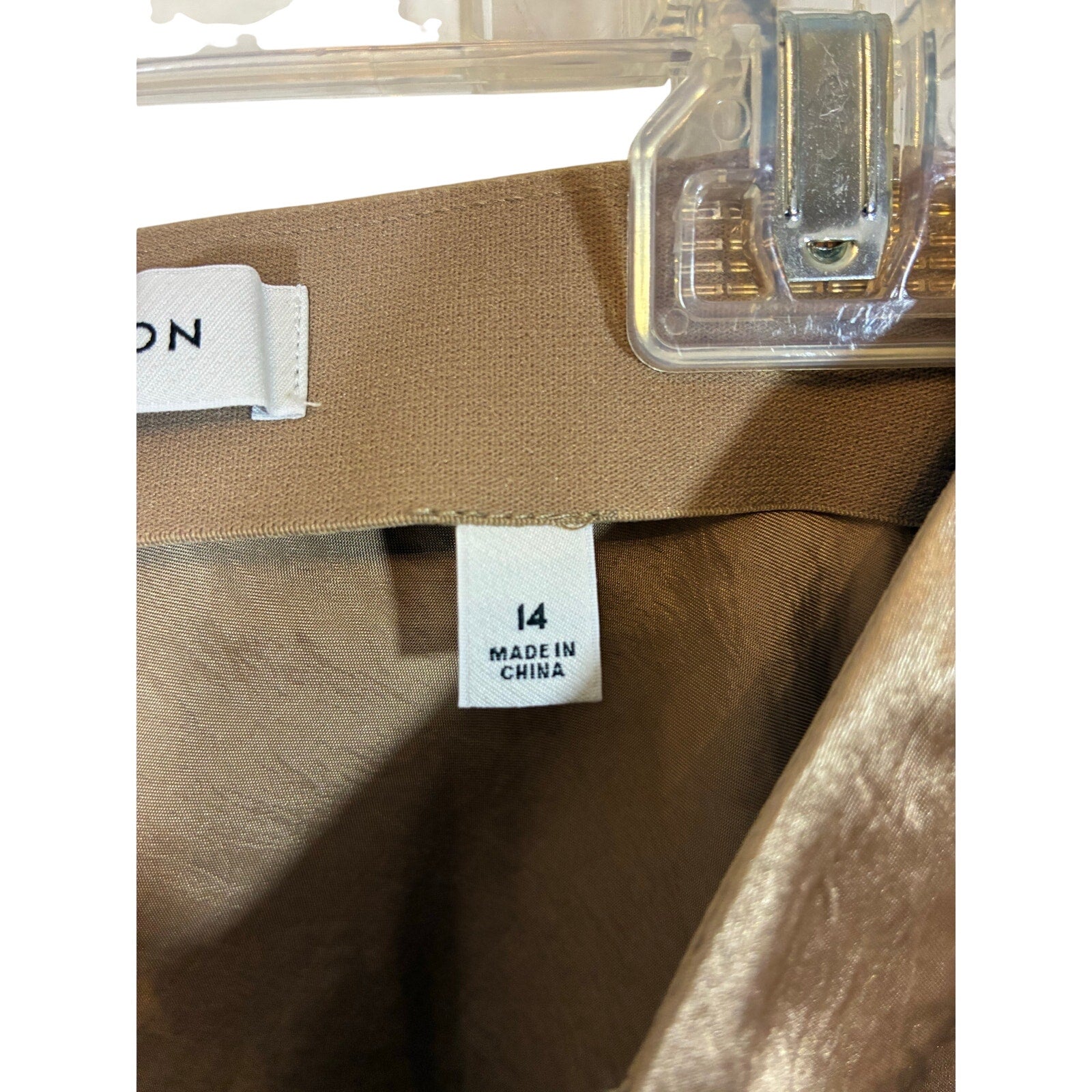 Babaton Aritzia Gold Satin Maxi Skirt Size 14 Minimalist Slip Champagne Gold