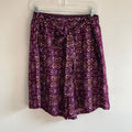 Ashley Stewart Paisley Boho Culotte Novelty Print Art to Wear Flowy Shorts