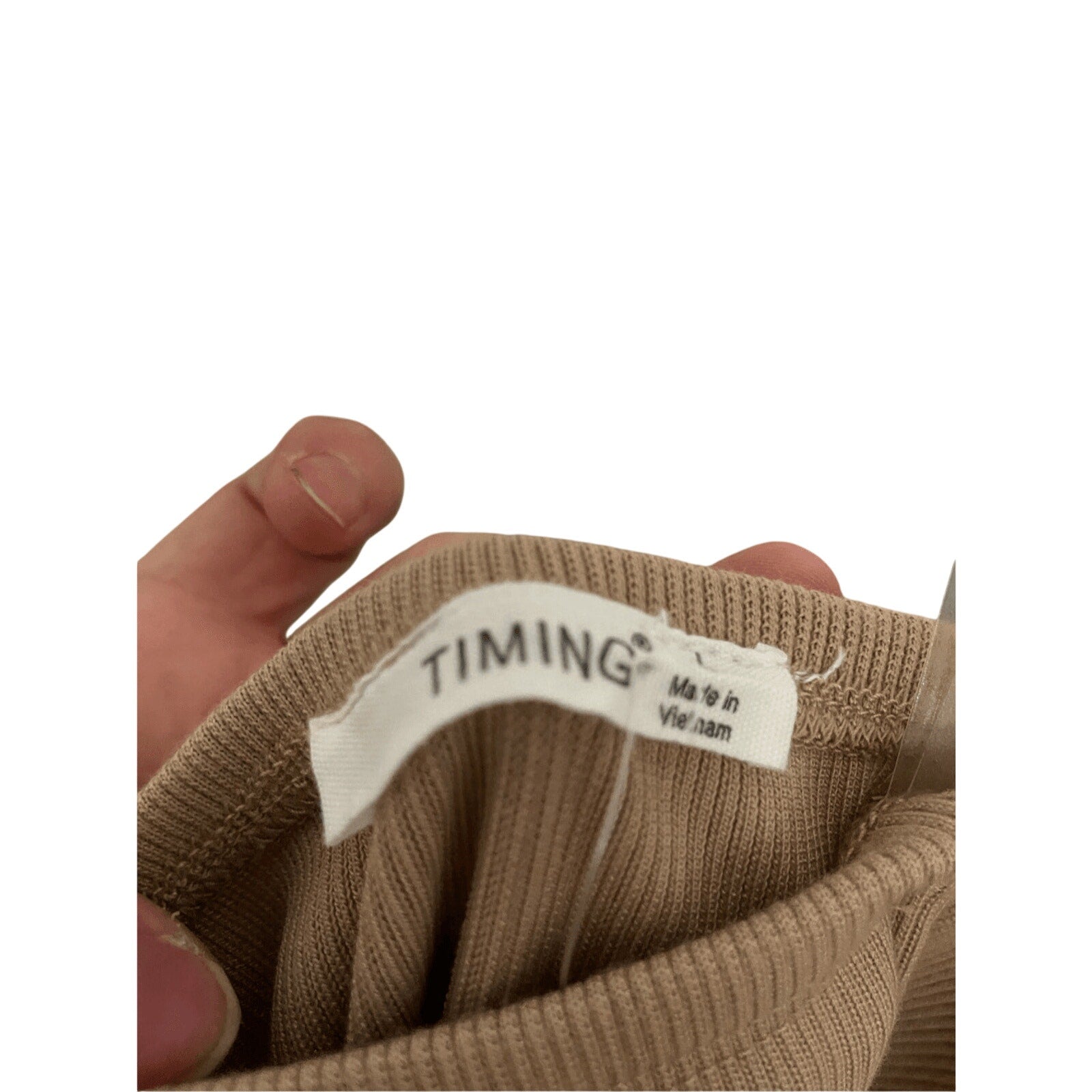 Timing Large New Halter Bodycon Nude Midi SunDress Fitted Preppy Casual Minimal