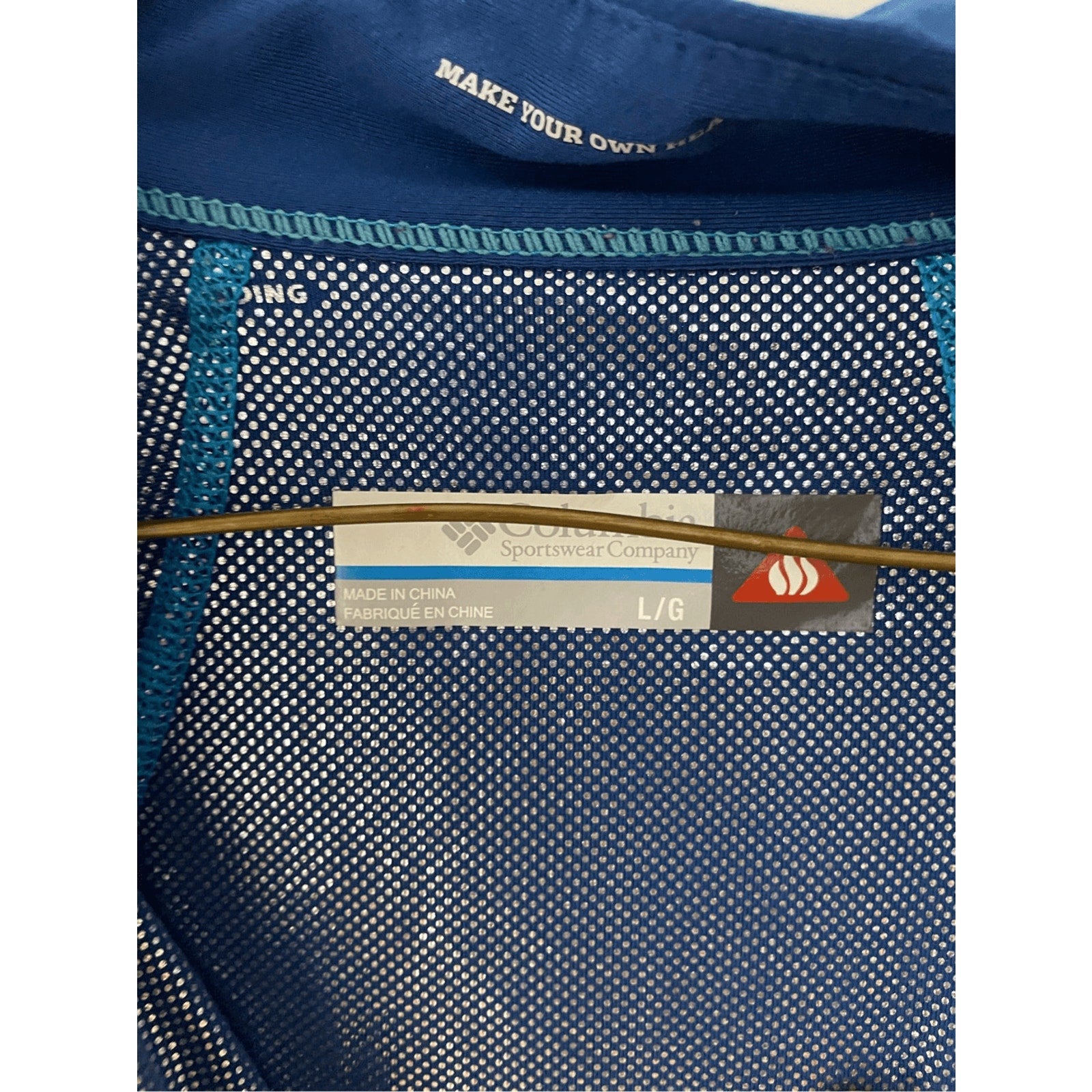 Columbia Women's Large Blue Jacket Thermal 1/4 Zip Gorpcore Utility Outdoors