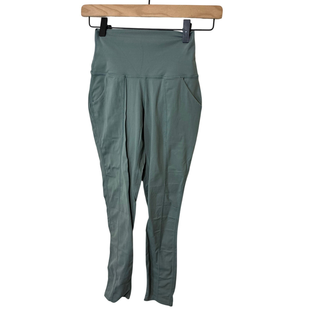 Sage Green Buttery Soft Yoga Leggings Gorpcore Utility Activewear