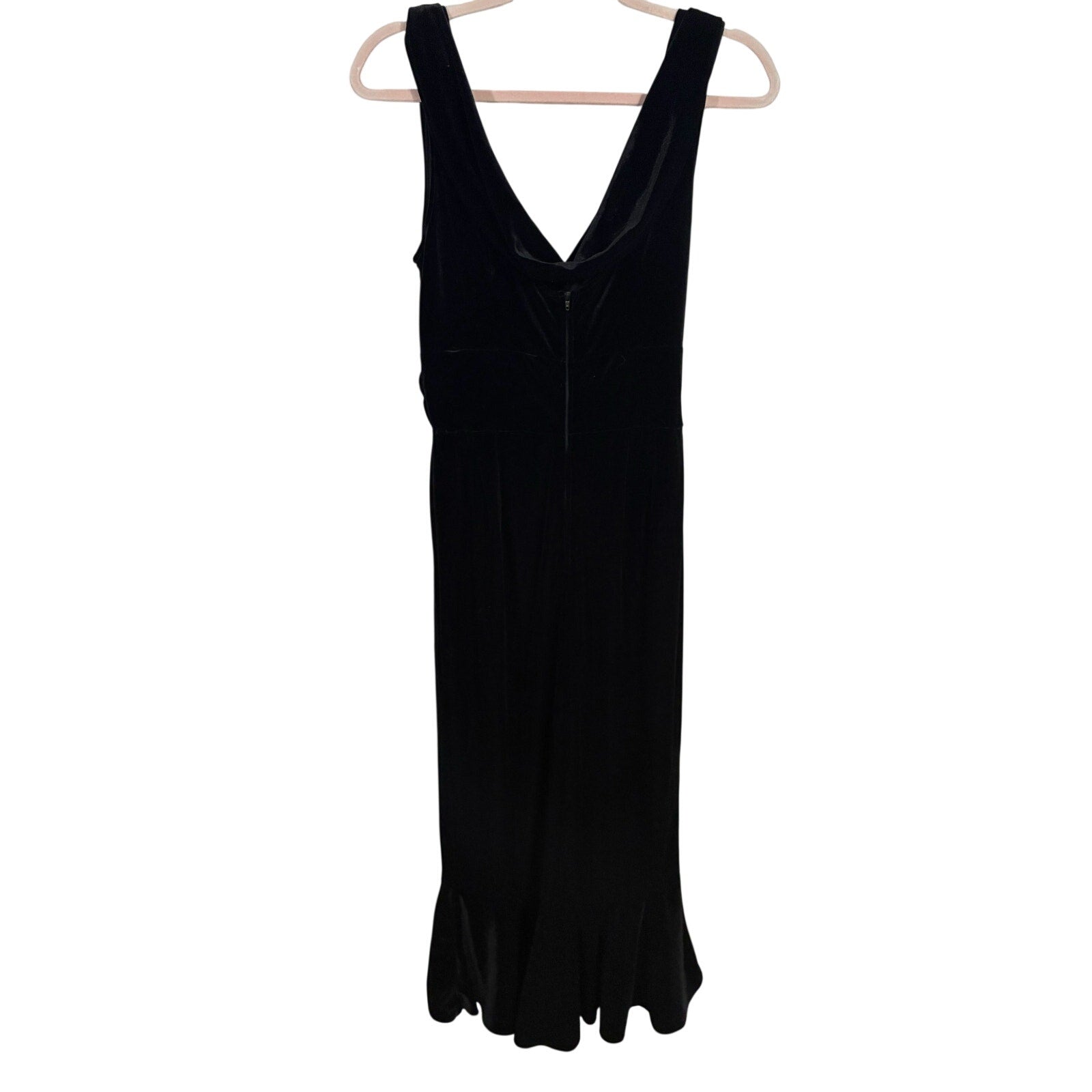 Stop Staring! Vintage 2006 Black Velvet Maxi Dress Old Hollywood Pinup Glam Y2K