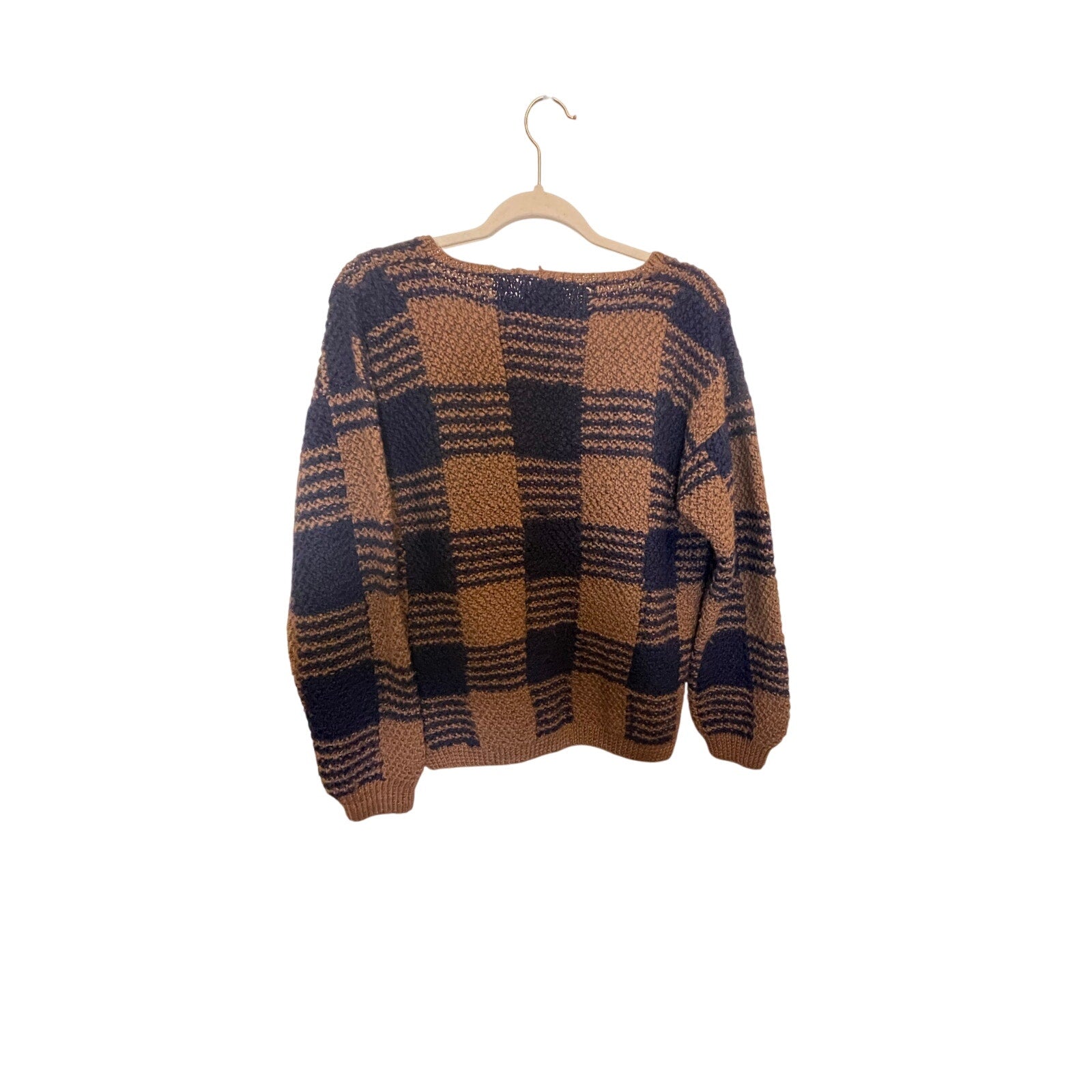 Spitalnick Wool Plaid Grandpa Dark Academia Preppy Men's Relaxed Cardigan