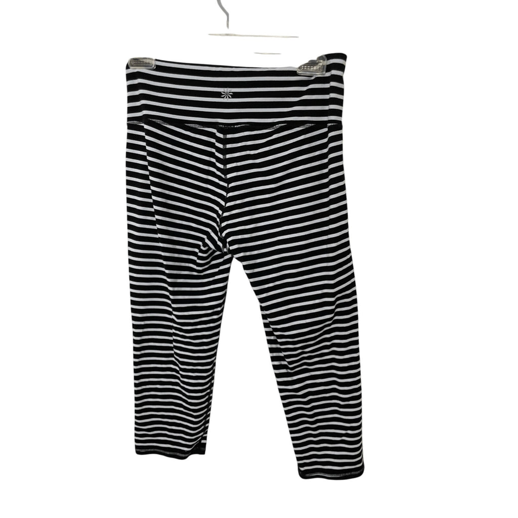 Athleta Women's Jail House Rock Stripe Gym Girl Capri Pilates Leggings