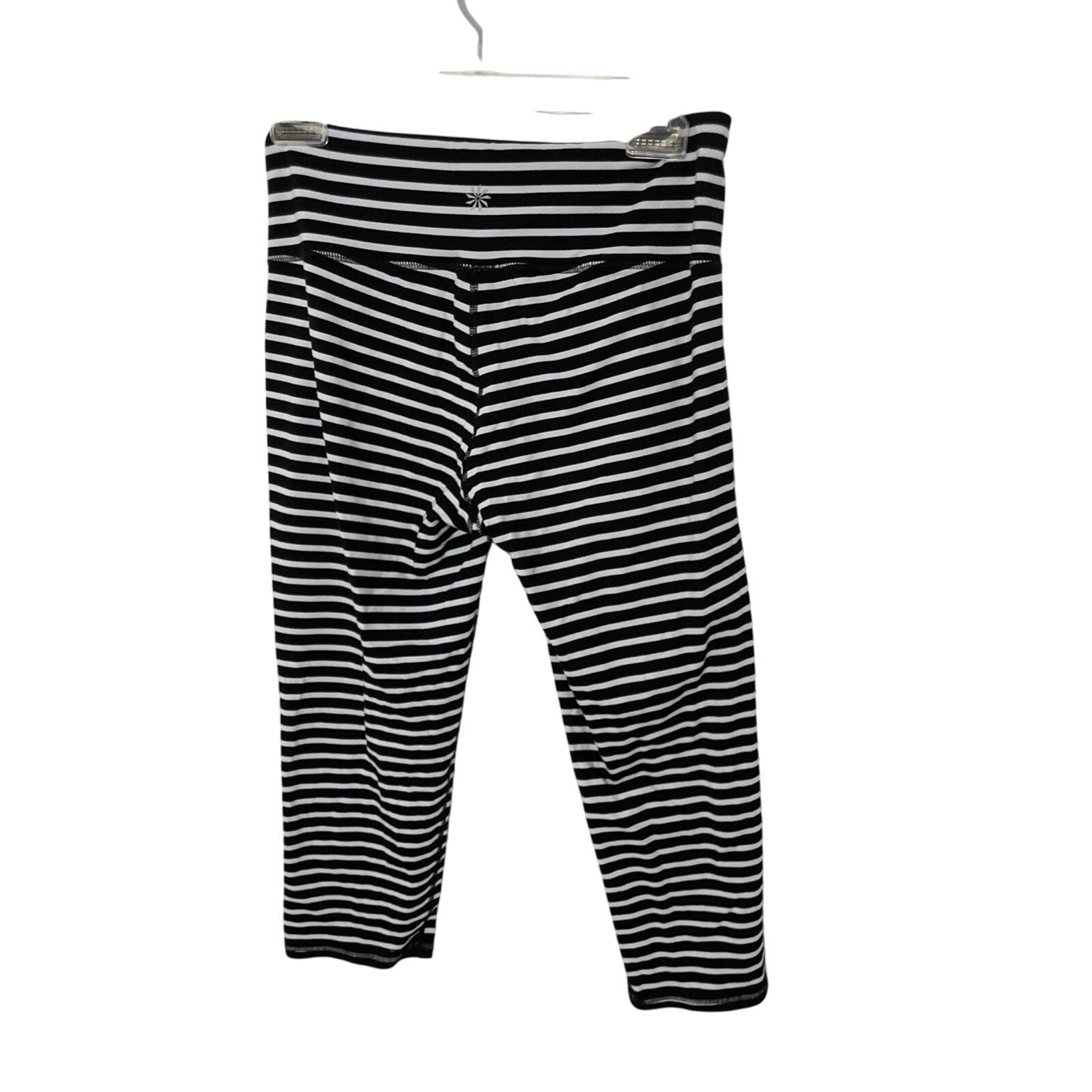 Athleta Women's Jail House Rock Stripe Gym Girl Capri Pilates Leggings