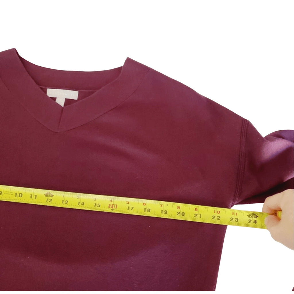 Revolve Chelsea 28 Sweater Cashmere Soft V-Neck Purple XS