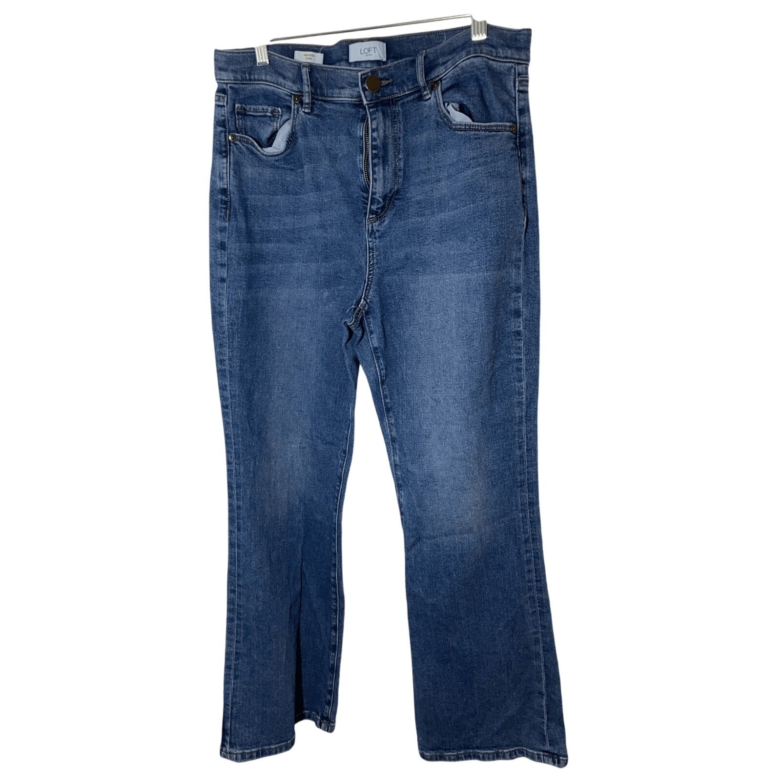 Loft Women's High Rise Flare Boot Cut Jeans Business Casual Denim Western Sz 10