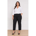Zac & Rachel Black Cropped Dress Slacks SZ 14