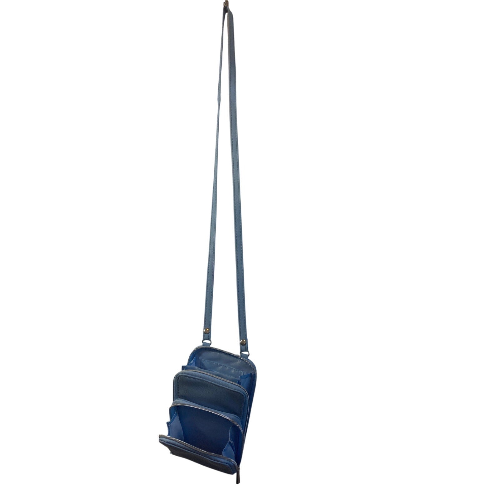 Y2K Blue Pastel Cell Phone Crossbody Pouch Purse