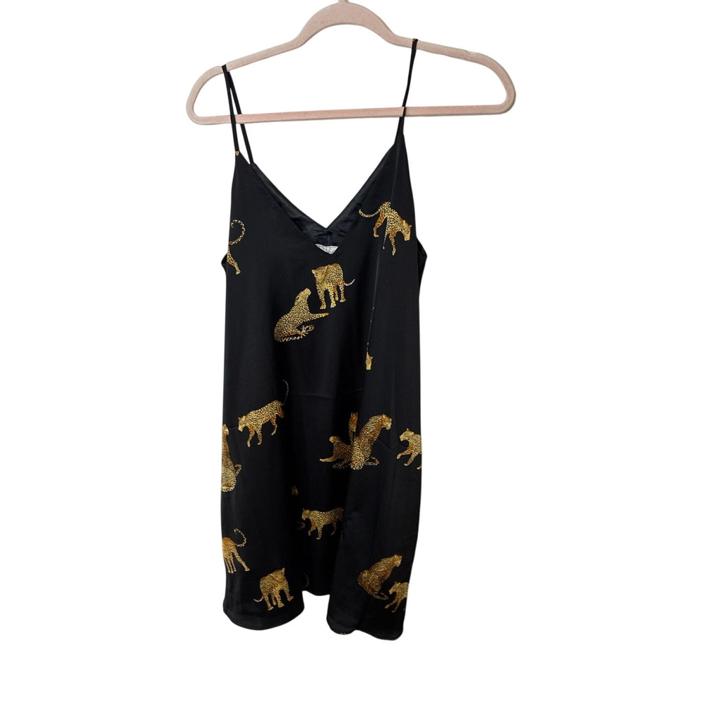 Project Judith March X Shannon Ford Leopard Tribal Tiger Queen Mini Slip Dress M
