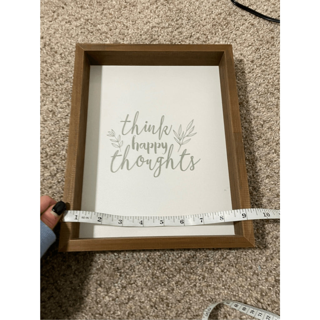 Set of 2 Hobby Lobby Positive Thoughts Positivity Home Decor Signs