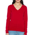 Calvin Klein Jeans V Neck Marino Wool Sweater Women's Pullover Basic Preppy XS