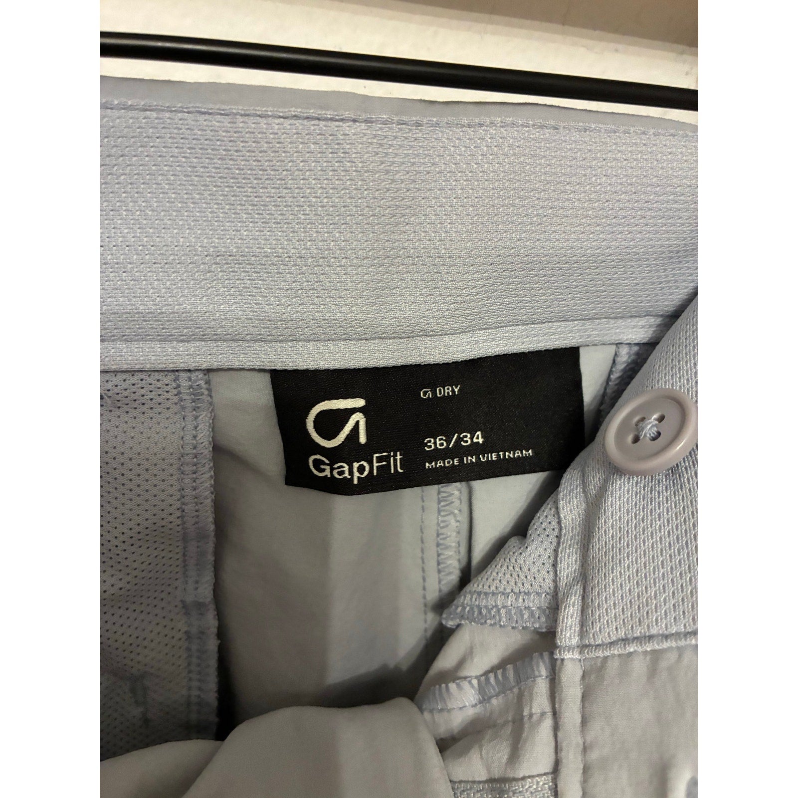 Gap Hybrid Slim Khaki Pants Gray Performance Golf Casual Travel Men’s 36x34