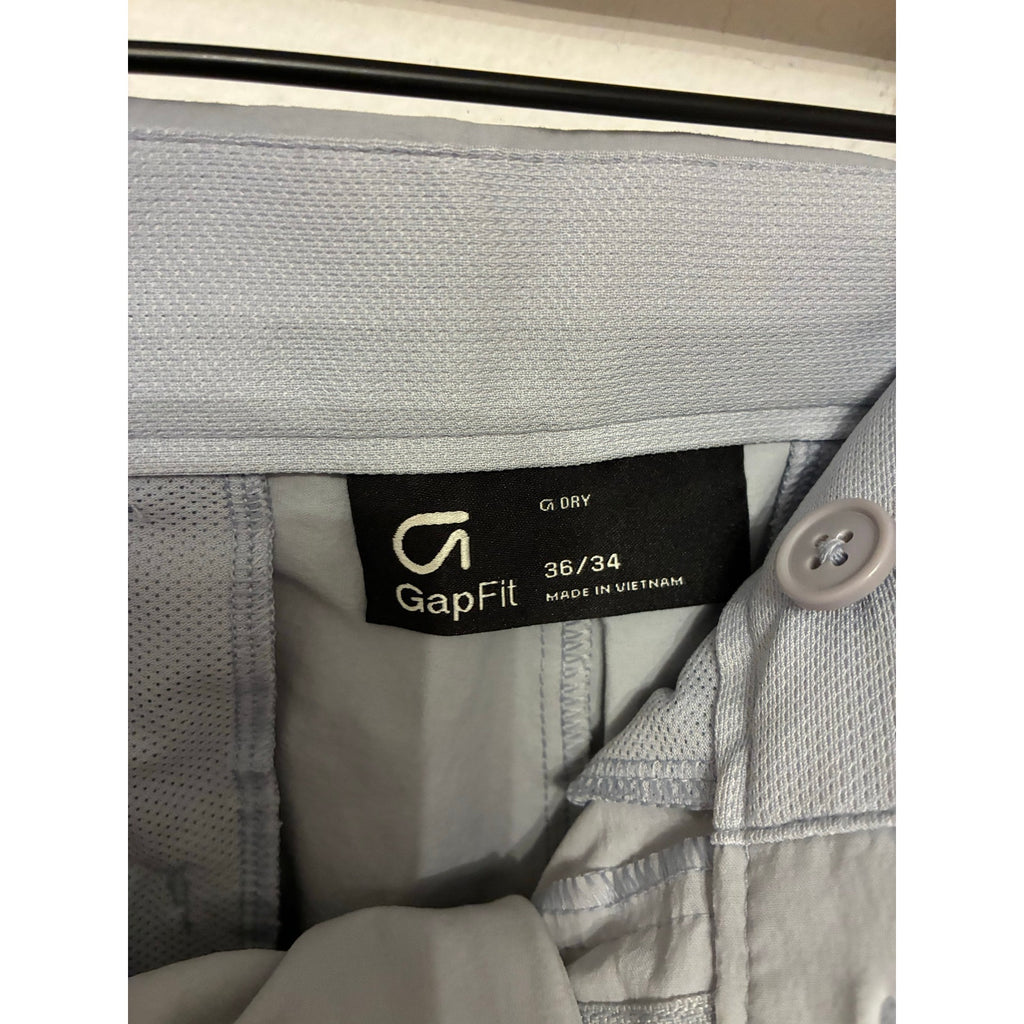 Gap Hybrid Slim Khaki Pants Gray Performance Golf Casual Travel Men’s 36x34
