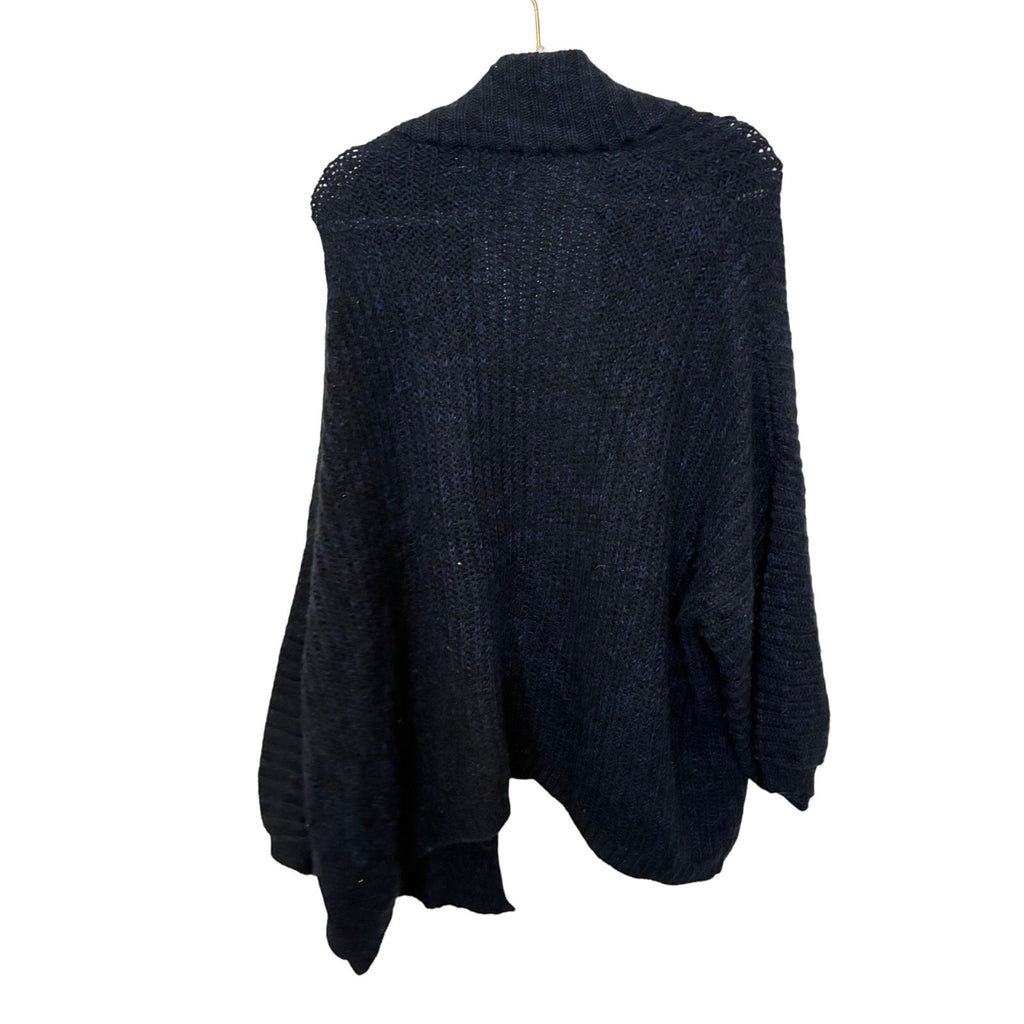 Urban Outfitters Slouchy Casual Dark Cardigan Waffle Cable Knit Oversized XS