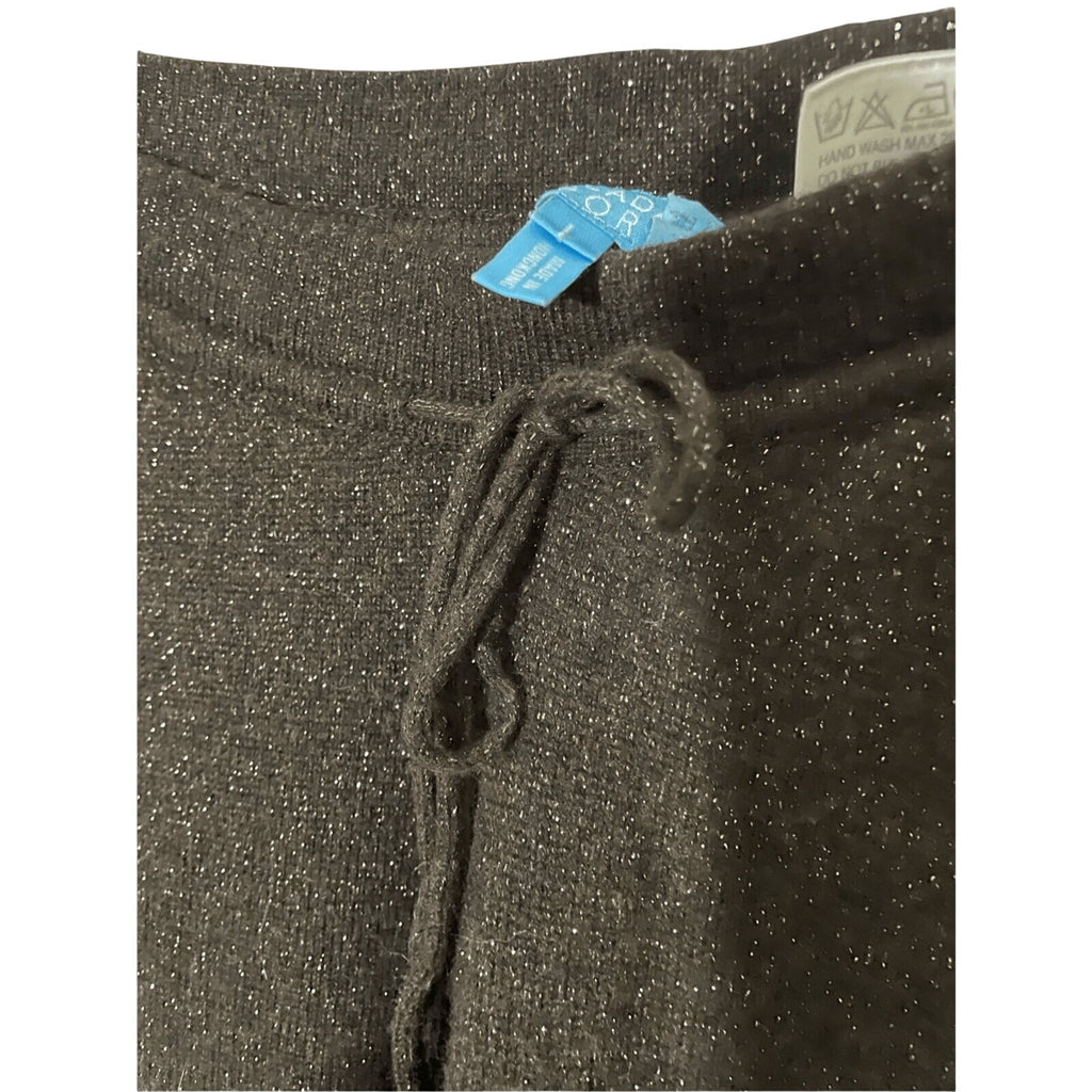 Escada Sport Women's Brown Wool Cashmere Sweater Pants Sequin Pocket Detail Sz L