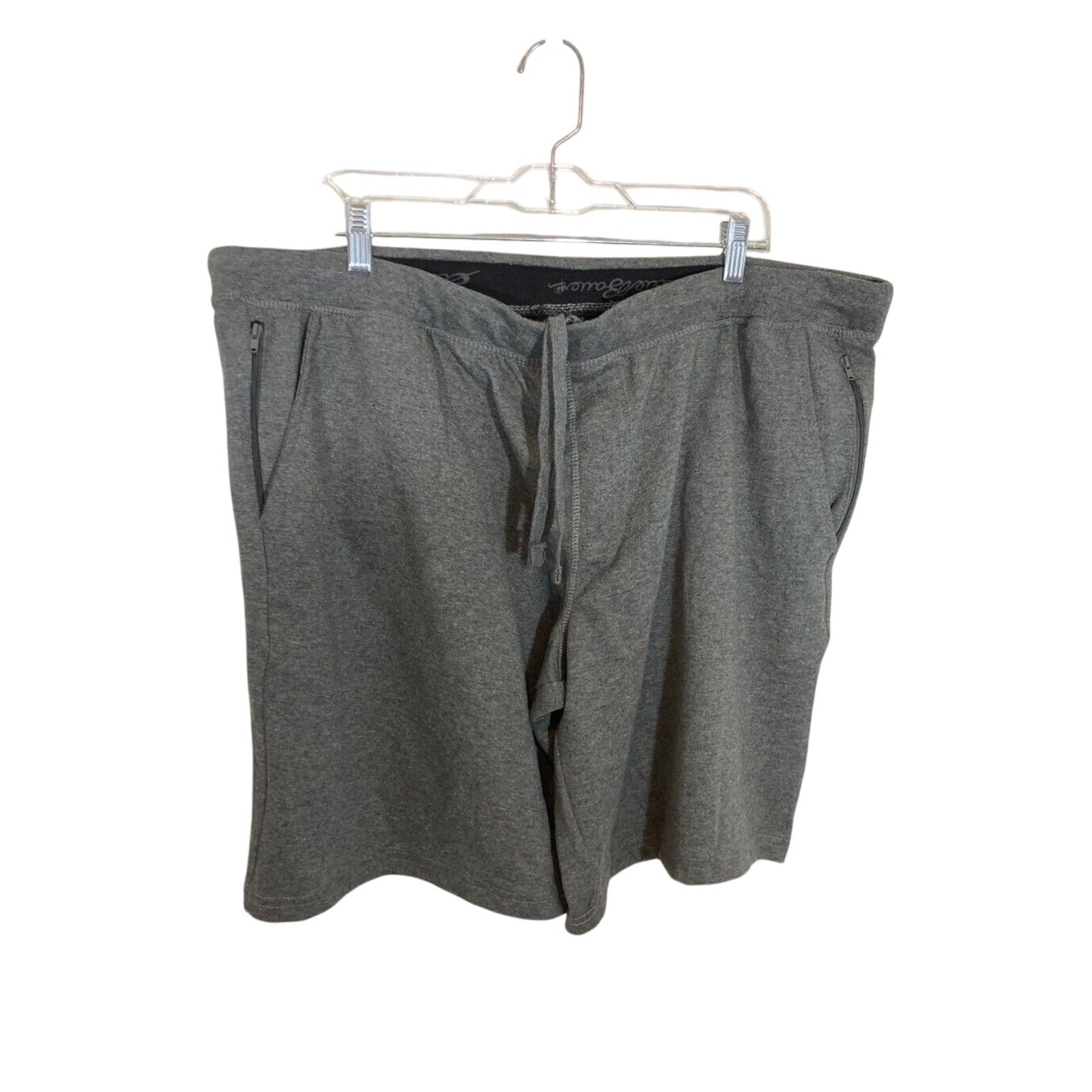 Eddie Bauer Men's XL Dark Charcoal Grey Sweat Casual Athletic Shorts