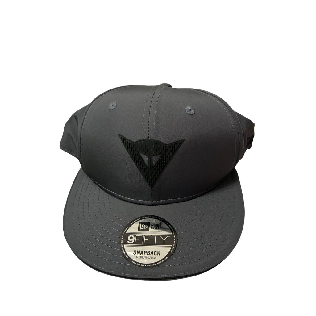 New Era 9FIFTY Dainese Snapback Cap Anthracite M/L Adjustable Hat New Black Gray