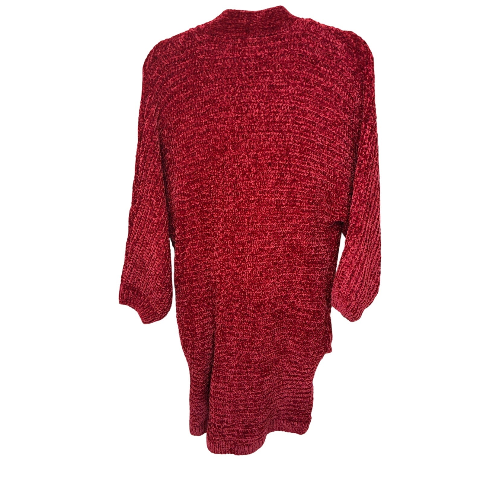 Shop The Mint Oversized Red Cardigan Sweater Folklore Cozy Lounge Boho Western S