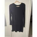 LOU & GREY Women's Long Sleeve Crew Neck Whimsy Goth Emo Punk Goth Dress S Black