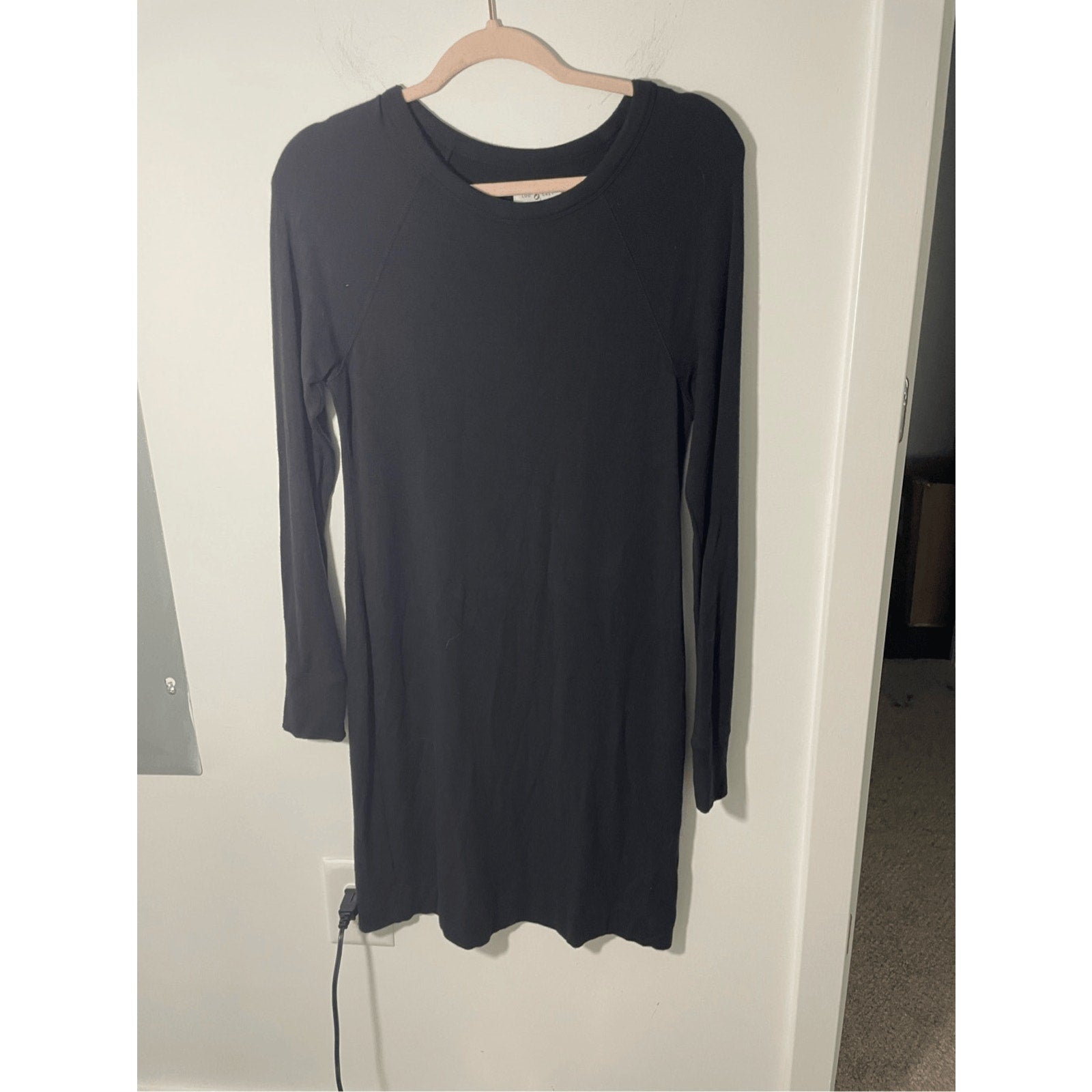LOU & GREY Women's Long Sleeve Crew Neck Whimsy Goth Emo Punk Goth Dress S Black