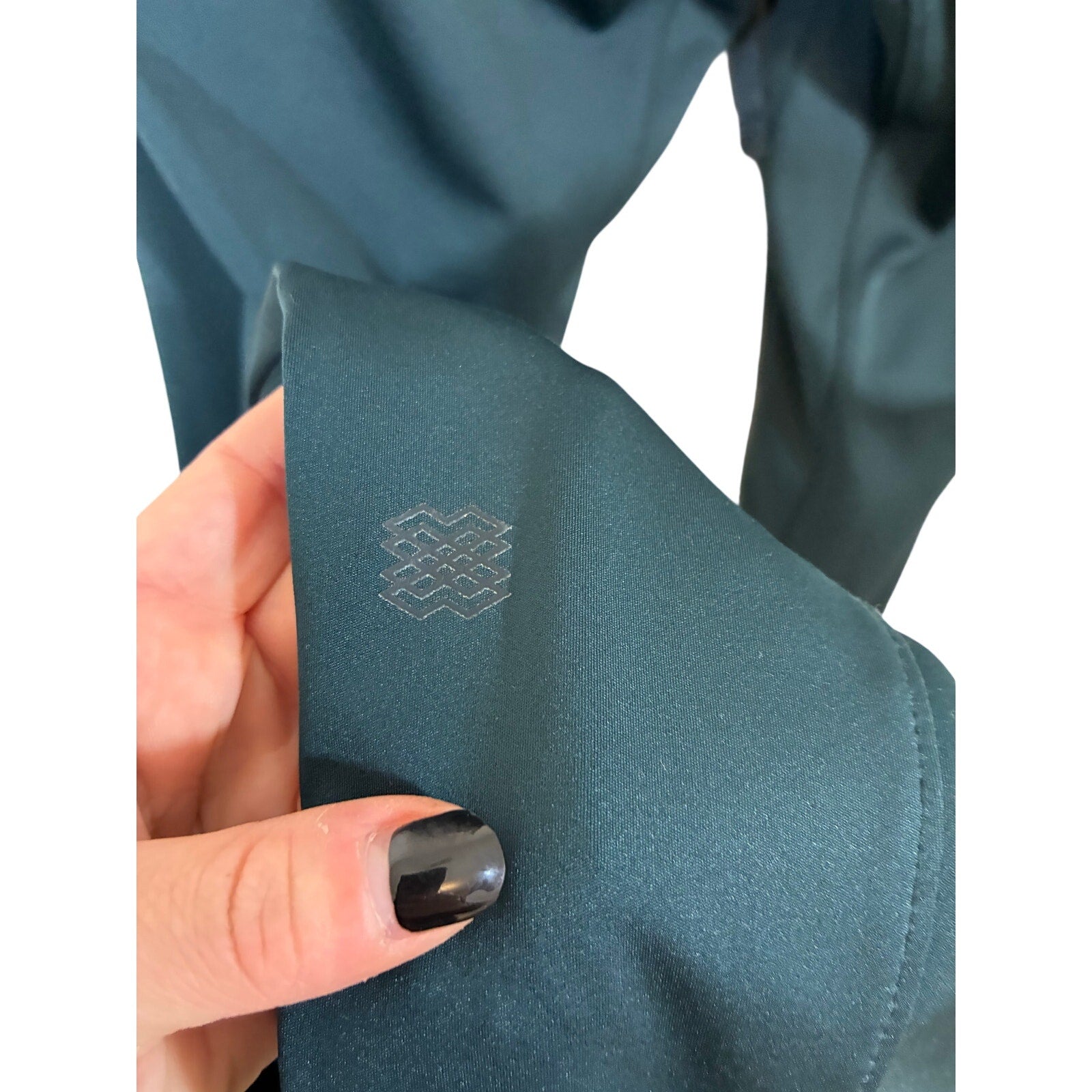 FLX Ascent High Rise Trail Leggings Midnight Green Gorpcore Utility Outdoors M